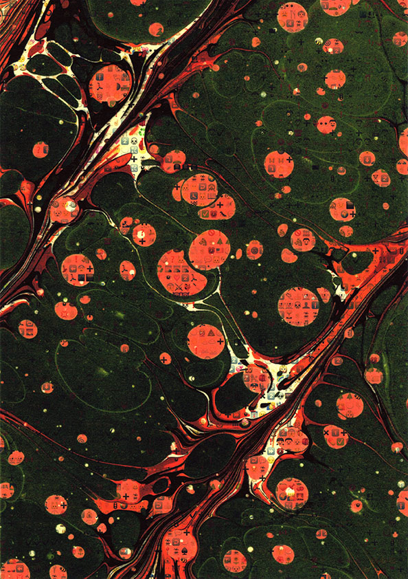Marbled Text Fragment